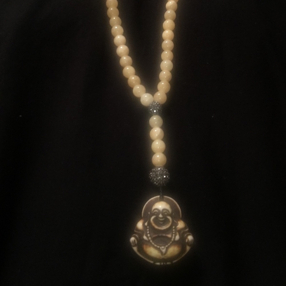 Beaded Buddha necklace